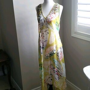 Anthropologie LEIFSDOTTIR Butterfly Kaleidoscope Silk Dress WOMENS SZ 6